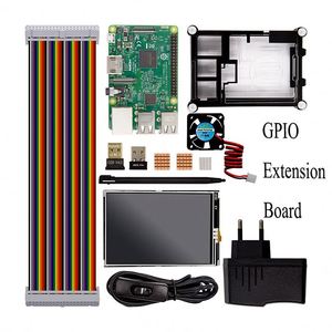 For Raspberry Pi 3 Model B Starter Kit + 1 Acrylic Case + 2.5A Power Supply + Usb Cable Fan Gpio Adapte - Product Image 1