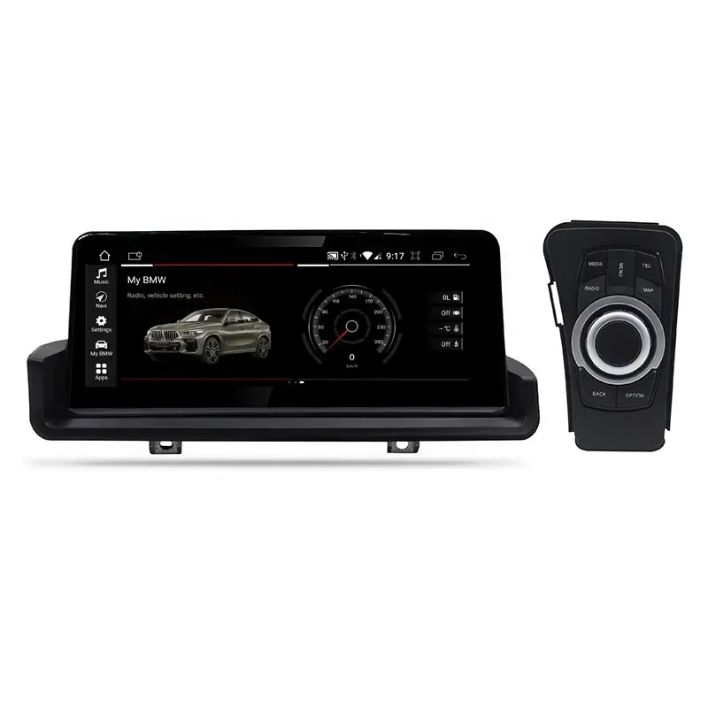 เครื่องเล่นวิทยุระบบแอนดรอยด์10 4G 10.25 ''ระบบนำทาง GPS IPS CarPlay สำหรับ BMW 3 Series E93 E91 E90 E92 2005-2012