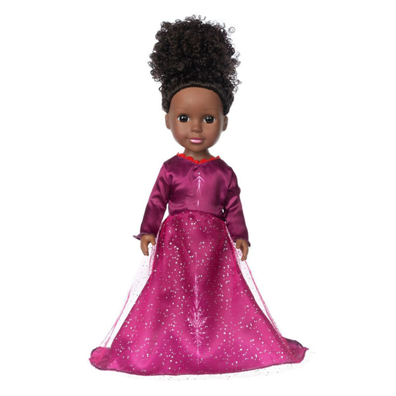 Q14-003c ice snow anna red dress-14 inch american girl doll