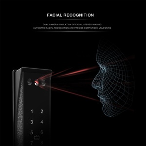 WINFREE SMART New Style Slim Aluminium Narrow Profile Fingerprint 3D Face Card <strong>Key</strong> Passcode Tuya Wifi Smart Door <strong>Lock</strong> - Product Image 4
