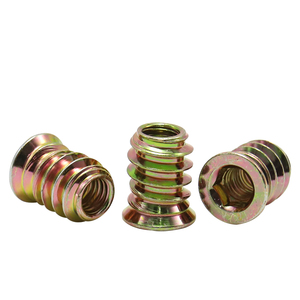 Inserto in legno connettore bullone di fissaggio, presa esagonale dado per mobili filettatura di legno infilato in legno inserto dado in legno - Product Image 3