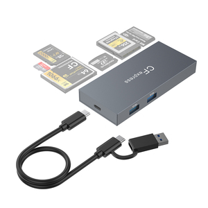 USB 3.2 Gen 2 CFexpress TypeB/CF/SD/TF/MS/XD/USB bellek kart okuyucu 6 in 1 çok kart okuyucu Hub 10Gbps Laptop için - Product Image 2
