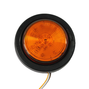 <strong>12V</strong>-24V <strong>Red</strong> Amber White 2.5&quot; Inch Round <strong>LED</strong> Truck Trailer Pickup Side Marker Light 2.5 Fog Light - Product Image 2