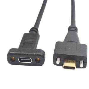 2021新款usb 3.1 genen 1 gen 2型c电缆公到c型母带面板安装 - Product Image 3