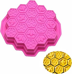 19 Hohlräume Waben kuchen formen Silikons eifen herstellungs formen Ausziehbare Dessert pfanne Süßigkeiten-Back kuchen formen
