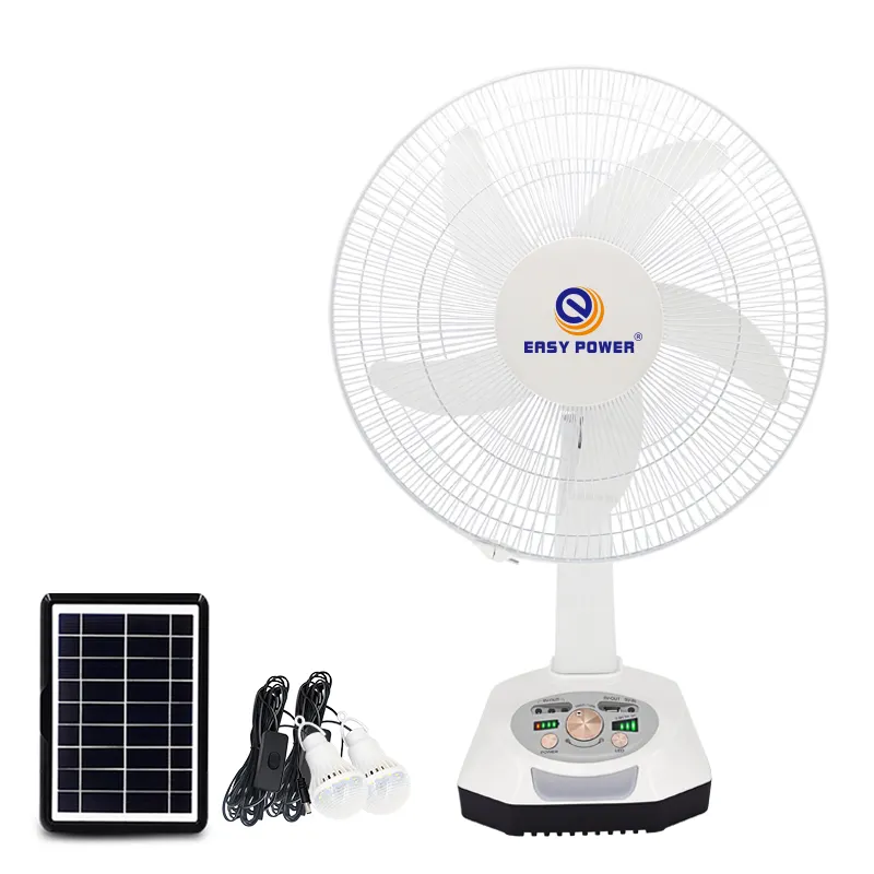 Asy-ventilador de energía solar portátil para exteriores, dispositivo de ventilación recargable con panel solar EP-3316 defender