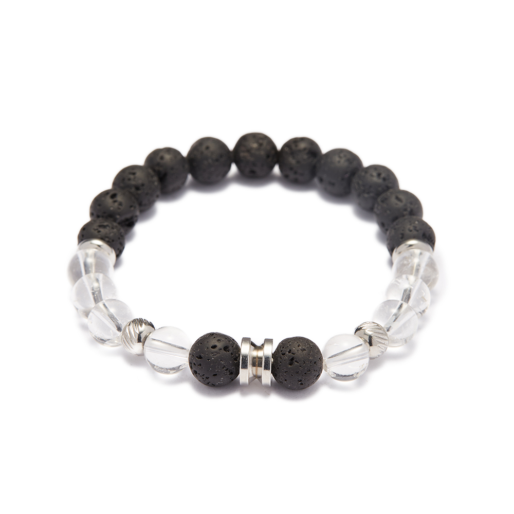 11 quartz de lave et clair de 8 mm