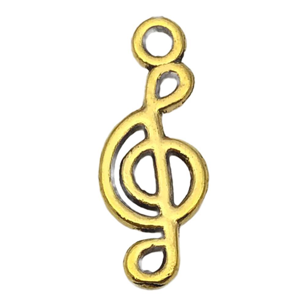 Une note de musique de trompette en or antique, 8*20 mm, 0,5 g, 20879