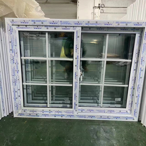 Latest French <strong>Window</strong> Grill Design Vinyl Replacement PVC Sliding <strong>Window</strong> - Product Image 1
