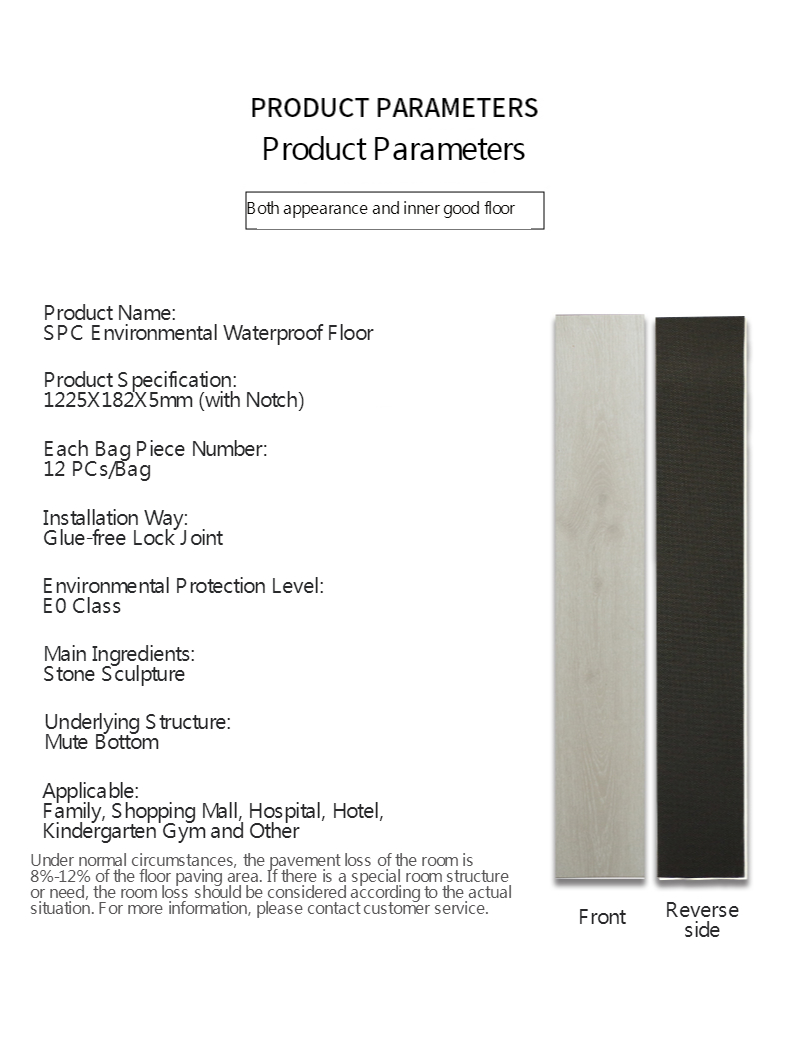 Stone plastic Luxury Vinyl flooring pvc plank spc flooring