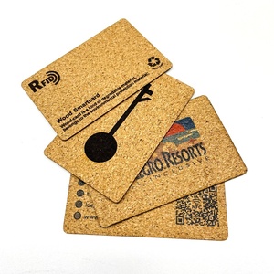 Etiqueta de corcho de madera para sistema de tarjetas de hotel, etiqueta de tamaño y forma de logotipo personalizado, 100% reciclable, RFID, NFC - Product Image 2