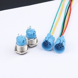 19mm su geçirmez metal düğme anahtarı kendini sıfırlama ve kendinden kilitli 6V12V24V220V ile LED ışık - Product Image 3