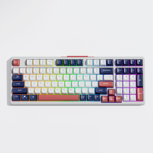 Teclado mecánico recargable inalámbrico de 2,4G programable con retroiluminación RGB de 98 teclas, colorido teclado para juegos de ordenador - Product Image 4