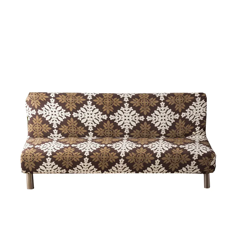 Capa de sofá estilo clássico europeu, capa de malha elástica para sofá e poltrona, antiderrapante