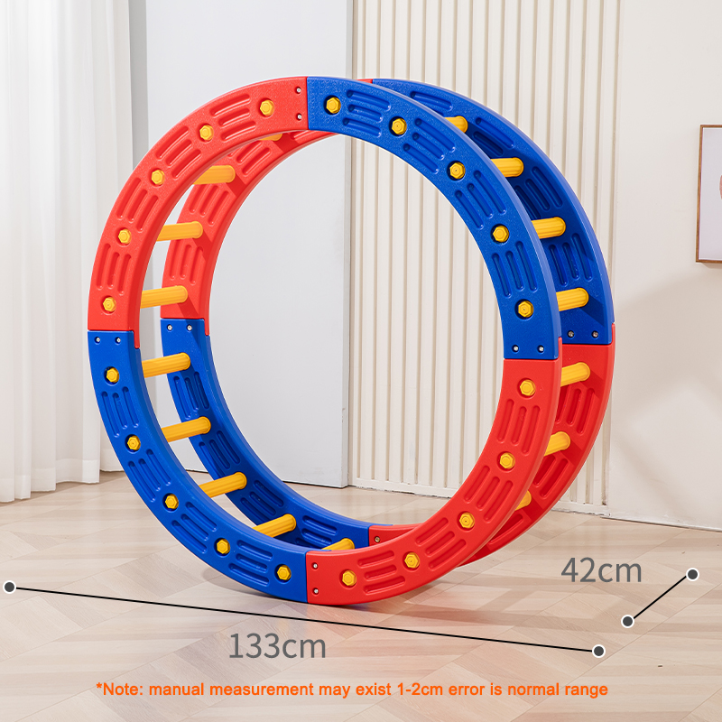 Cercle complet bleu rouge