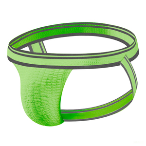 Heren 3Cm Tailleband Gestreepte Zijbanden Jockstrap Sexy Beer Heren Ondergoed Lage Taille Ademende Katoen Sexy Homo Mannen Jockstrap - Product Image 4