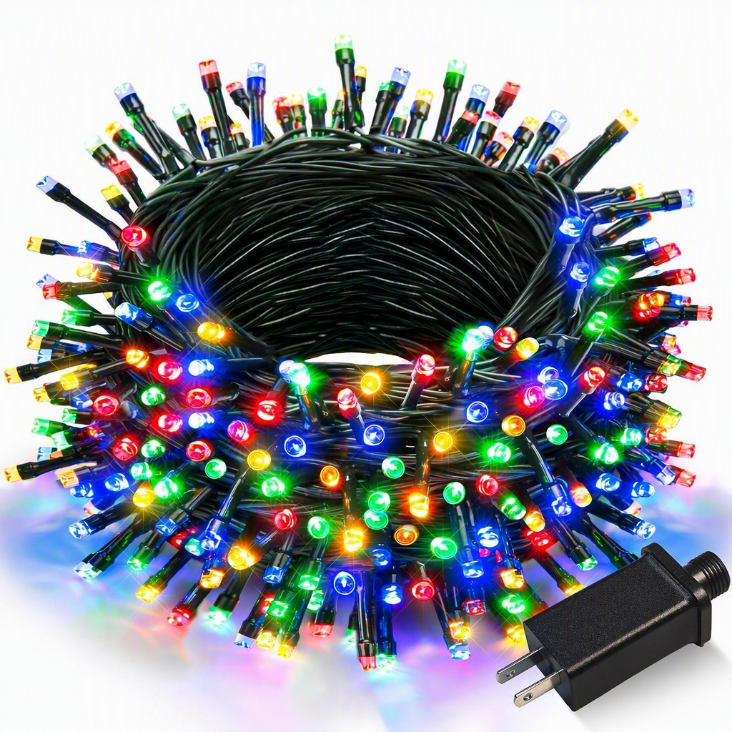 102 meters-1000 lights-colorful-24v dark green string lights