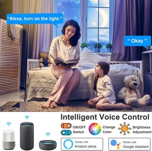 Akıllı LED Modern tavan müzikli ışık 24W 2400LM yuvarlak tavan lambası ile çalışmak TUYA Alexa WIFI APP kontrol RGBCW yatak odası işık - Product Image 6