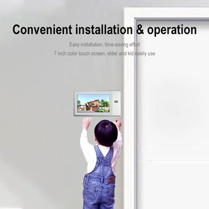 Fábrica 4 piso edificio video puerta teléfono 4 Cable sistema de intercomunicación 1080p impermeable cámara video intercomunicador para una sola casa - Product Image 3
