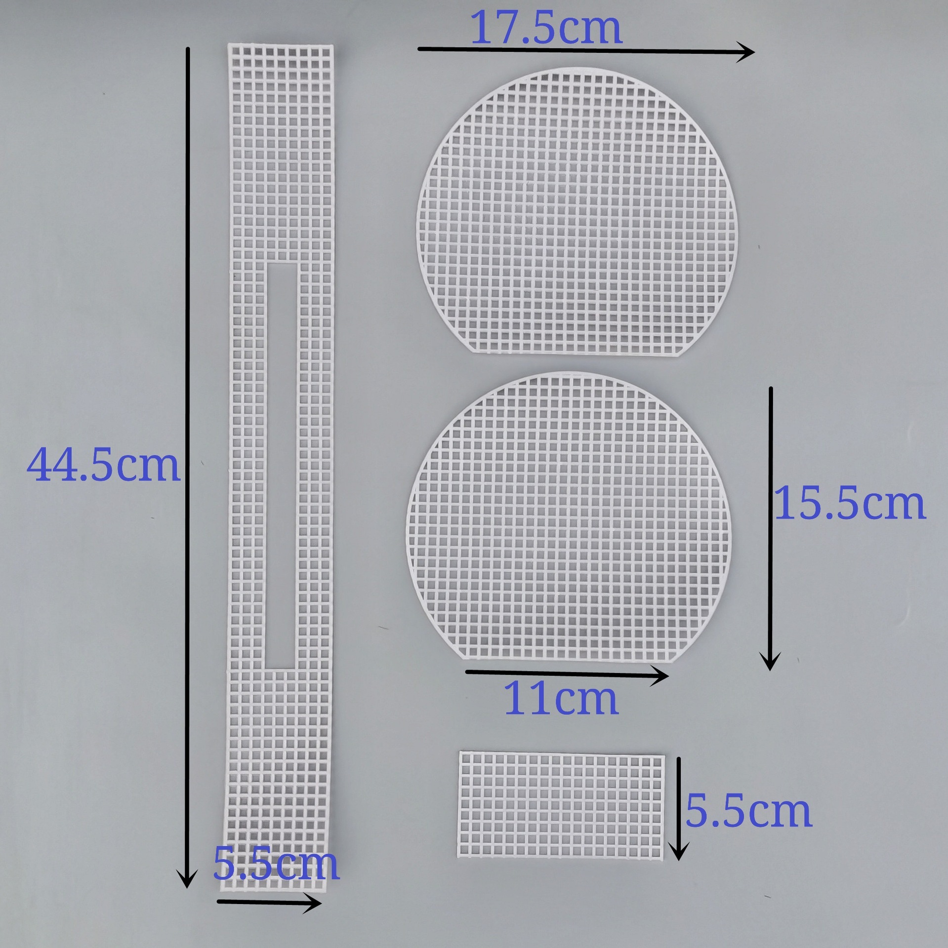 Half Circle 2=2 pieces white