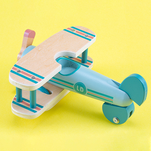 Nhỏ Sáng Tạo Bằng Gỗ Trượt Máy Bay Cổ Điển Giáo Dục Đồ Chơi Cho Trẻ Em Mô Hình Thể Thao Đồ Chơi Với Nhai Tính Năng - Product Image 2