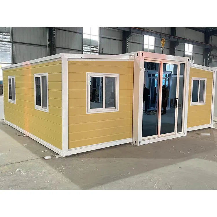 Winterized Small Modular Glass Casa Contenedor De 20 Pies Furniture case prefabbricate economiche per Container