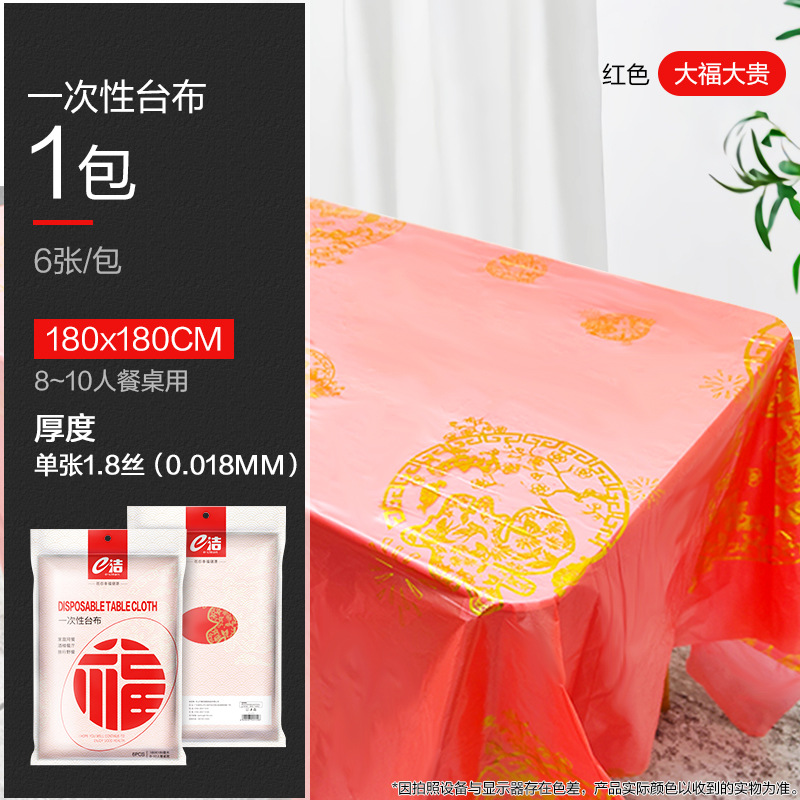 Red "Wealth and Prosperity" Pattern
