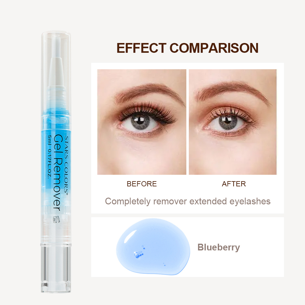 lash glue remover gel pen-blueberry-5ml
