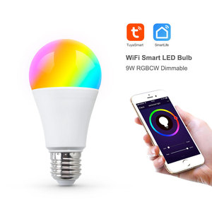 AC200-240V E27 9W RGBW หลอดไฟ LED หรี่แสงได้พร้อม PST-JL04-220V ควบคุมแอปสมาร์ทไลฟ์ - Product Image 2