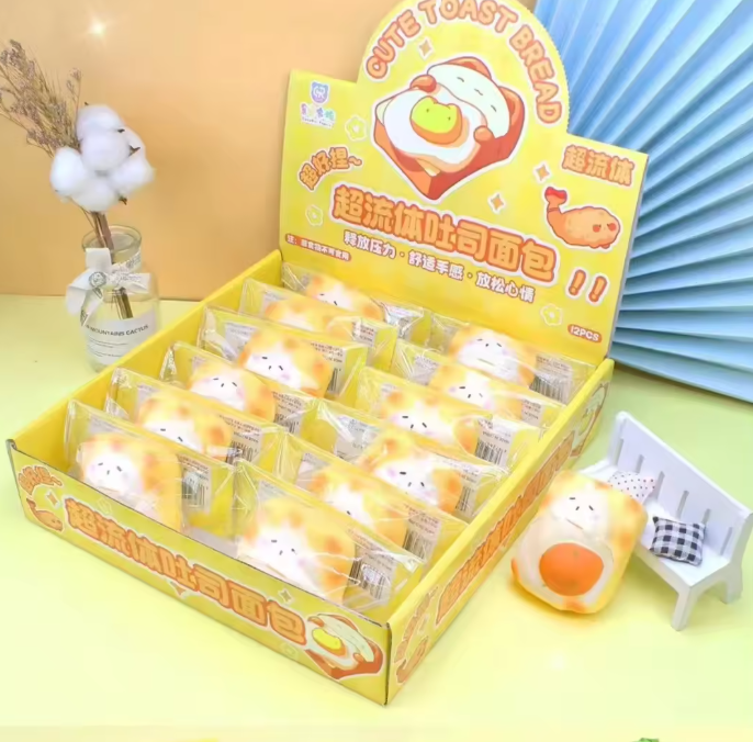 Fluid toast bread bag with card, buy 12 with box