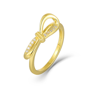 Moissanite Anel 18k Ouro Mulheres Simples e Elegante Design de Anel Fino com Circular Moissanite Inlay Atacado - Product Image 1