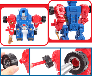 31pcs tomar aparte de perforación robot Educativo ciencia robótica kit para los niños de la escuela con luz y sonido - Product Image 3