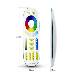 Mi Light FUT092 2.4Ghz <span class=keywords><strong>WIFI</strong></span> 4-Zone Kiểm Soát Trận Đấu Nhóm RF RGB + CCT Điều Khiển Từ Xa Cho <span class=keywords><strong>Milight</strong></span> <span class=keywords><strong>Led</strong></span> RGB + CCT Đèn Seri - Product Image 3