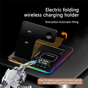 Handy halter und kabelloses Ladegerät 3-in-1-magnetisch faltbare kabellose OEM-Ladestation für mehrere Geräte für Apple - Product Image 3