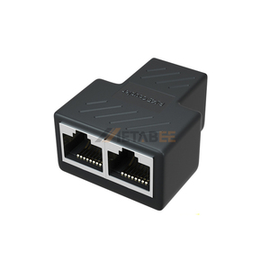 Cat6 Ethernet Network Splitter Female to Female Cable RJ45 Coupler Inline Keystone Extender Connector <strong>Adapter</strong> 1 to 2 8P8C DC - Product Image 1