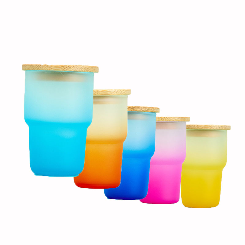 Bambu kapak kısa cam bardak mini küçük 60 ml 90 ml tumbler şarap bardağı hediye şişeleri set 2 oz 3oz mini fincan - Product Image 6