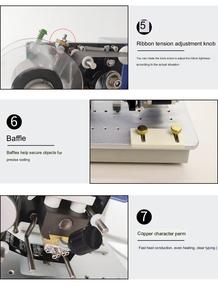 Máquina eléctrica de codificación de cinta, impresora de etiquetas, fecha de caducidad, oferta - Product Image 5