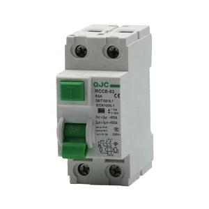 QJC venta directa de fábrica de 2 polos RCCB MCB en disyuntores - Product Image 1