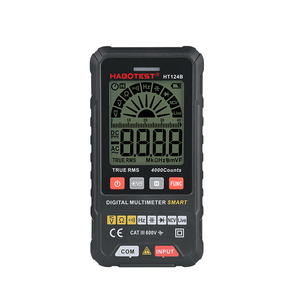 HABOTEST HT124B AC DC สมาร์ทและโทรศัพท์มือถือขนาดเล็กมัลติมิเตอร์อัตโนมัติดิจิตอลมัลติมิเตอร์ - Product Image 1