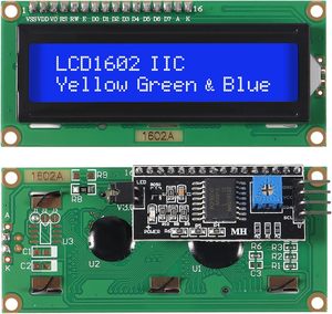 Aismartlink LCD1602 1602 <strong>LCD</strong> Module Blue Screen 16x2 Character <strong>LCD</strong> <strong>Display</strong> with IIC <strong>I2C</strong> Serial <strong>Interface</strong> Adapter Module - Product Image 2
