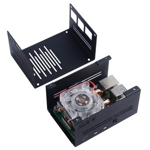 52Pi Ice Tower Cooling Fan 7 Color RGB LED Light With Acrylic Base Case für Raspberry Pi 4 Model B / 3B + / 3B - Product Image 5