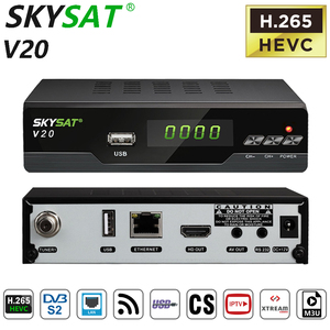 H.265 HEVC DVB S2小型衛星テレビ受信機SKYSAT V20サポートLAN IPTV M3U - Product Image 2