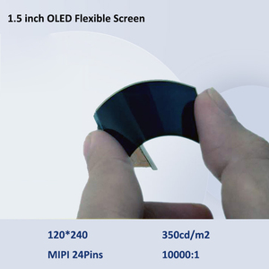 1,5 pulgadas 120*240 Pantallas OLED flexibles Interfaz MIPI Vista completa Pantalla OLED Amoled de curva de alto contraste para Dispositivo portátil - Product Image 2