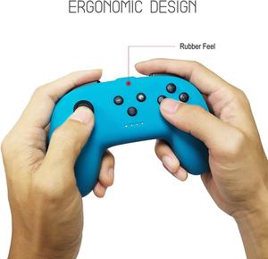 Controlador inalámbrico antideslizante de 1 par con motor de vibración y función de despertador para Joystick de consola de interruptor - Product Image 4