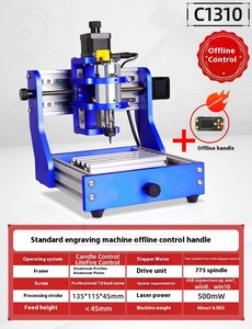 TEBAK JY-06 portatile Mini CNC Full Metal Frame Desktop legno 3 assi 1310 Router di programmazione e incisione Laser macchina da taglio - Product Image 4