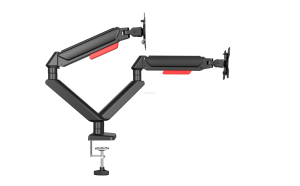 มอนิเตอร์แบบแมนนวลรองรับคู่แขนมอนิเตอร์คู่แบบยืดหยุ่น - Product Image 2