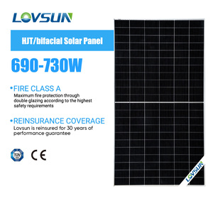 N 형 HJT 태양 전지 패널 700W 710W 715W 720W 725W 730W Panneau Solaire 고효율 태양광 발전 이안면 <span class=keywords><strong>PV</strong></span> 태양 전지 패널 - Product Image 4