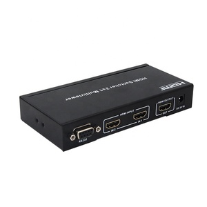 HDMI 2x1多查看器，带Pip POP 1080p60hz 2端口HDMI无缝切换屏幕分路器模式2进1出，用于IR远程RS232和 - Product Image 3