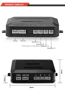 Sistema de sensor de estacionamiento LED Radar de respaldo de marcha atrás para automóvil Zumbador Alarma de advertencia Pantalla LED con 2 sensores de estacionamiento - Product Image 4