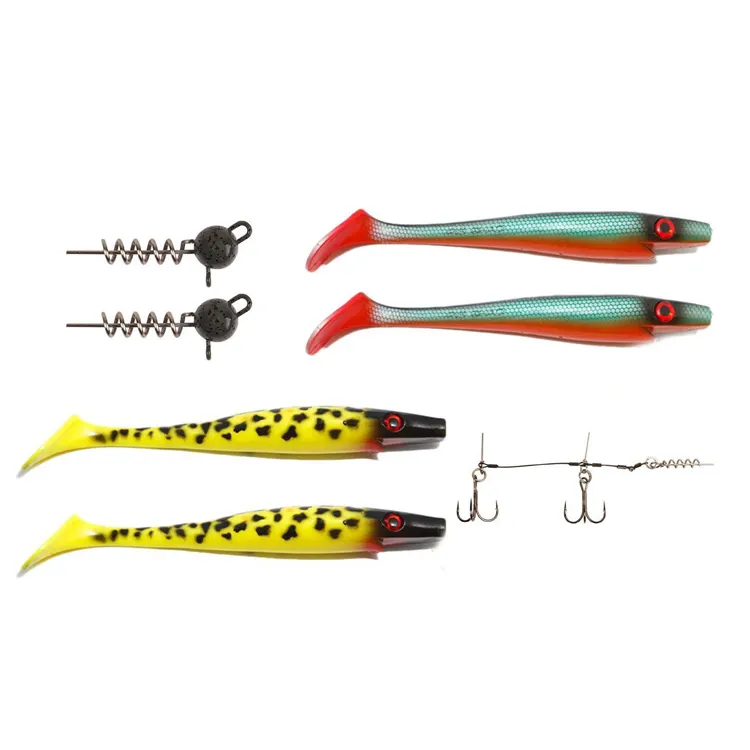 Accessorio per la pesca in mare stingers rig per soft swim bait/live bait wire traces spike